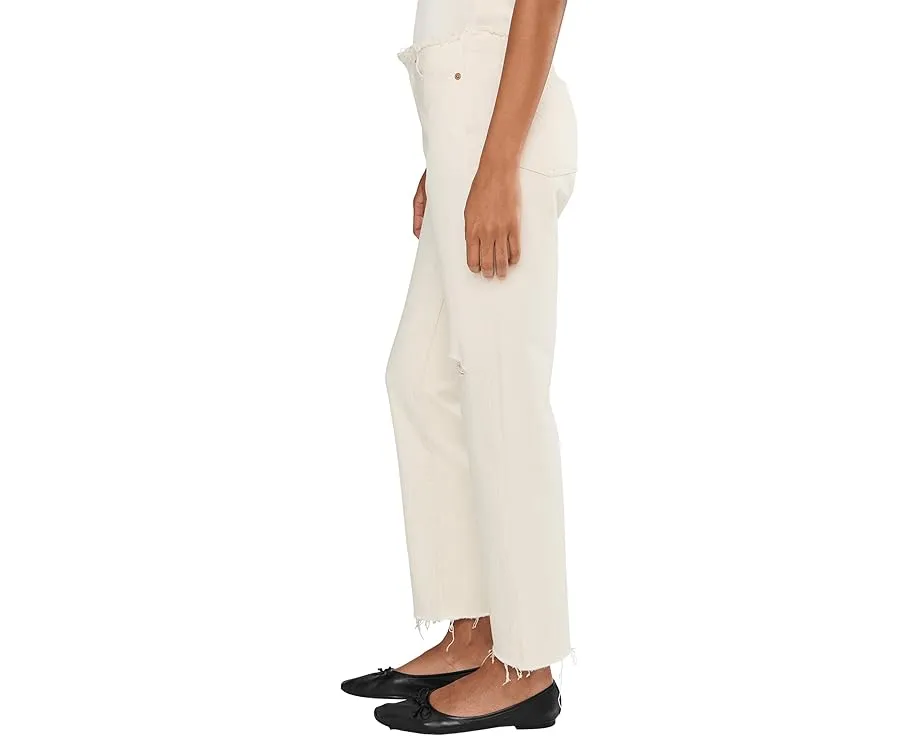 Прямые джинсы Levi's Ripped Wedgie с потертостями и рваными деталями