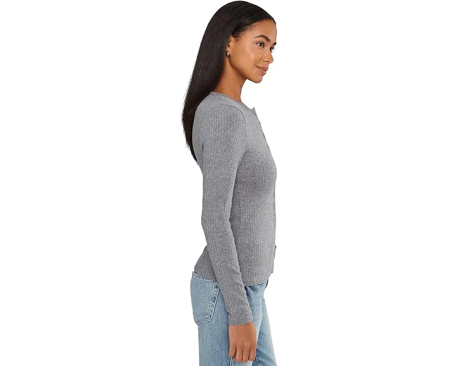 Кардиган Madewell Texture Mock Neck с фактурной вязкой и воротником стойкой
