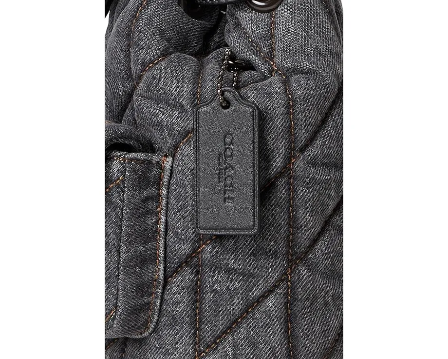 Рюкзак COACH Tabby Backpack с стежкой и цепочкой на плечо