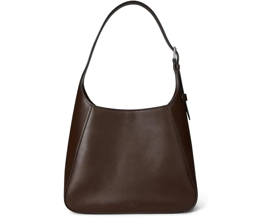 Большая кожаная сумка через плечо Lauren Ralph Lauren Tanner с замочком