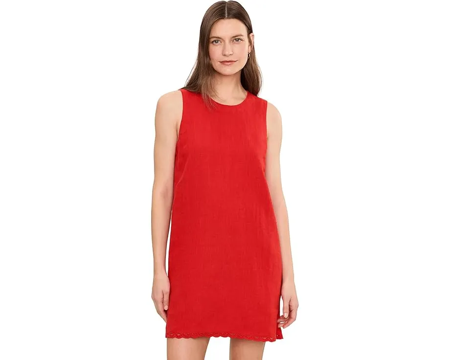 Мини-платье Embroidered Shift Madewell из 100% льна с вышивкой