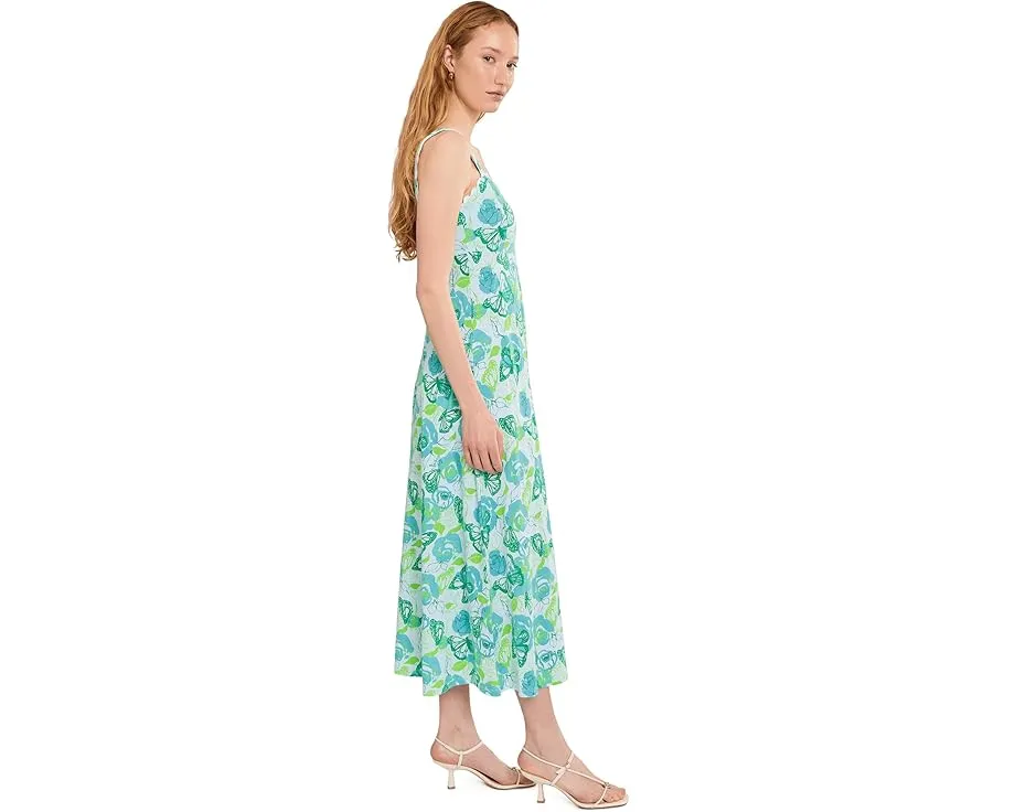 Платье миди Dwyer от Lilly Pulitzer с квадратным вырезом