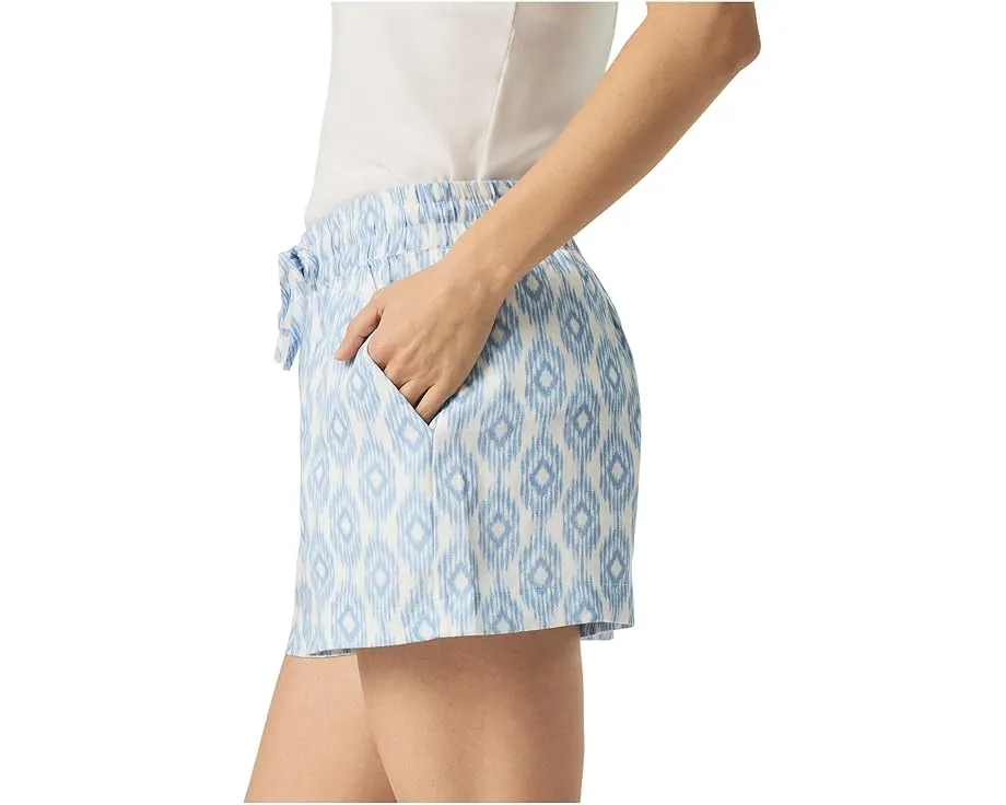 Splendid шорты Campside с высокой посадкой и регулируемым поясом из льна