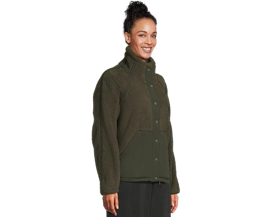 Куртка Prana Encinitas Fleece с воротником-воронкой и карманом