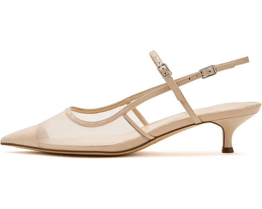 Marc Fisher LTD лодочки Ceddy с котячьим каблуком и ремешком-слингбек