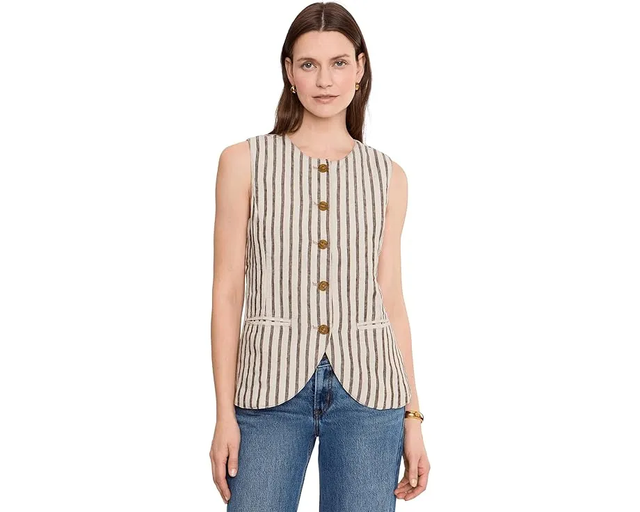 Жилет Sun Strider Linen Vest из льна Faherty