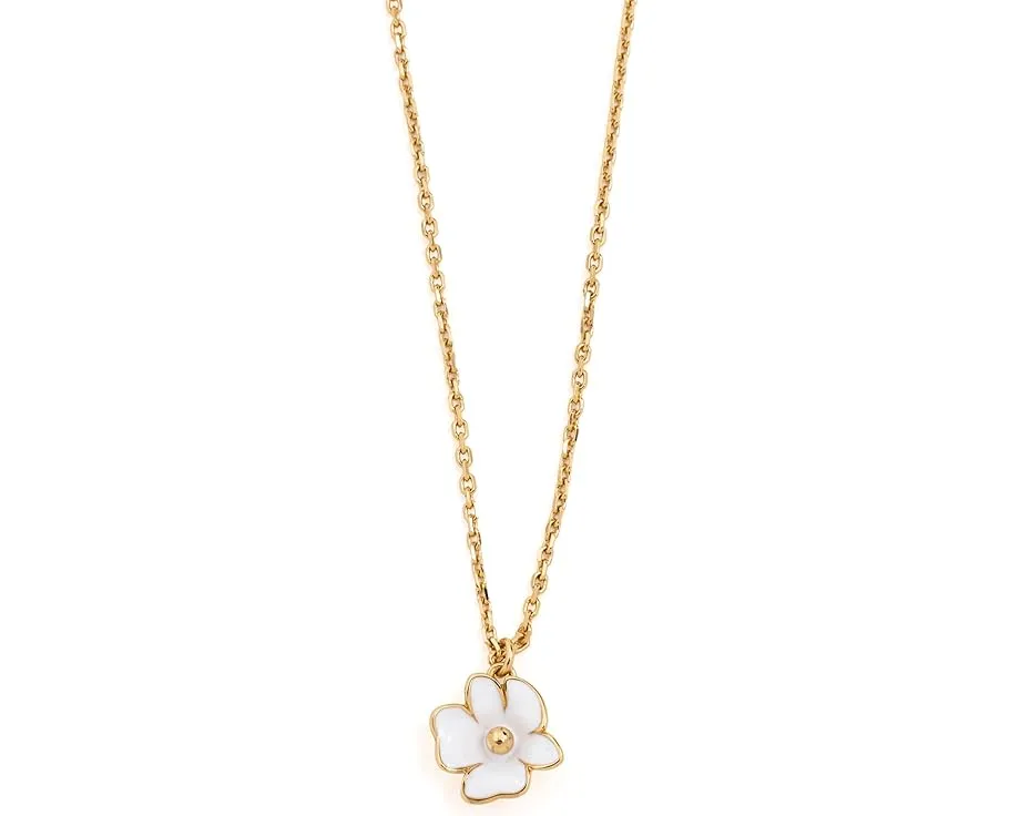 Подвеска Kate Spade New York Golden Bloom Flower из металла и перламутра
