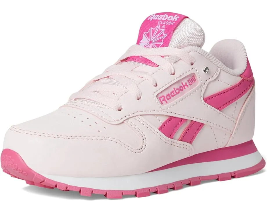 Кроссовки Reebok Classic Leather для детей с металлическим блеском