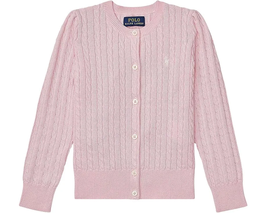 Кардиган Polo Ralph Lauren Kids из хлопка с рельефным узором для маленьких детей