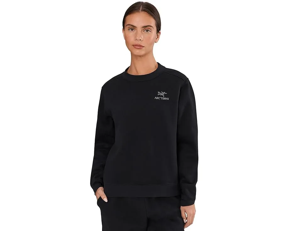 Толстовка Arc'teryx Emblem Fleece Crew из органического хлопка с расслабленным кроем