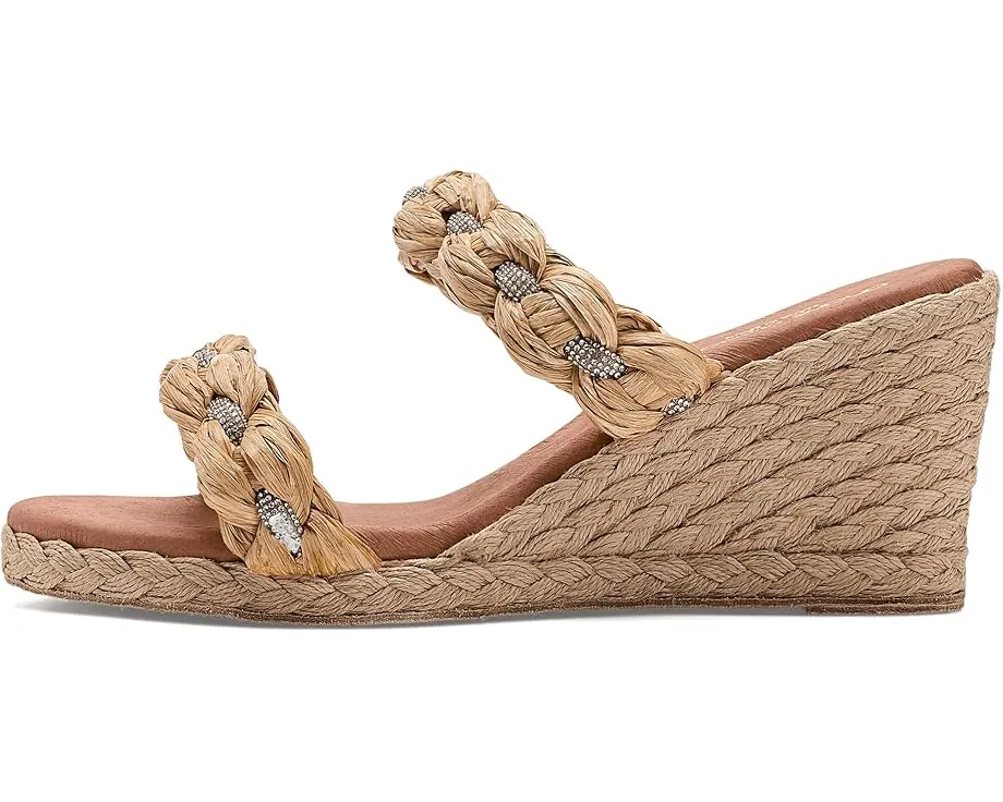 Босоножки Andre Assous Nolita Raffia на платформе из рафии с клиновидным каблуком