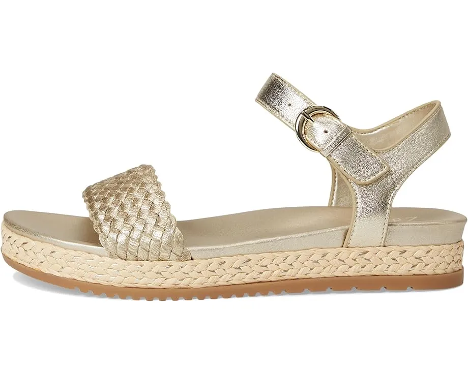 Сандалии Naturalizer Neila3 на танкетке с деталями из рафии и регулируемой пряжкой