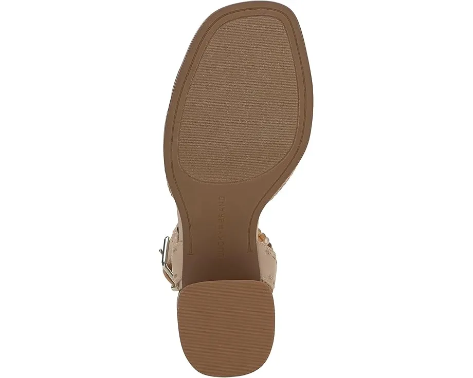 Сандалии Jathan от Lucky Brand с квадратным носком и каблуком из наборного материала