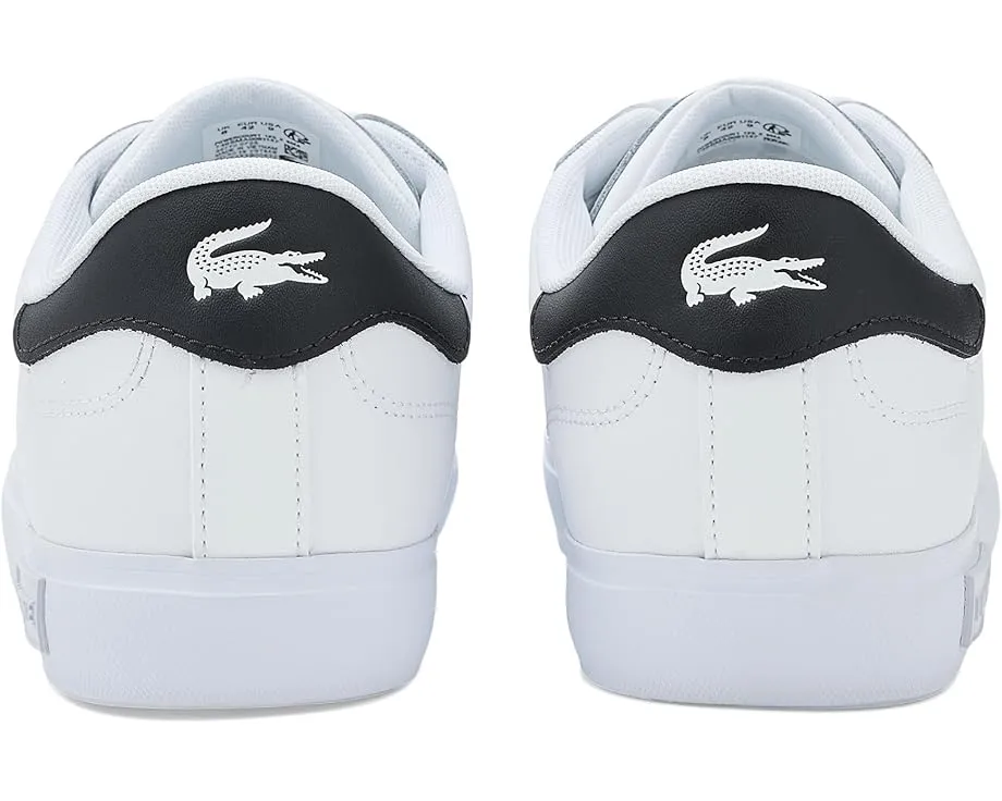 Кроссовки Lacoste Powercourt из кожи с вышитым крокодилом