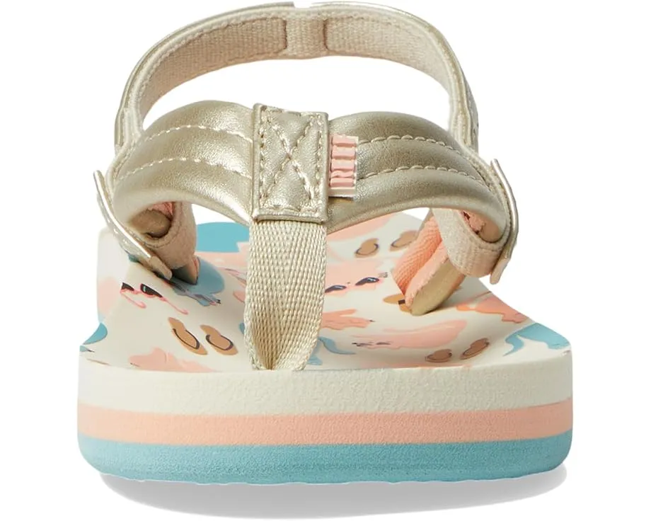 Детские сланцы Reef Little Ahi с мягкими ремешками и стелькой из ЭВА