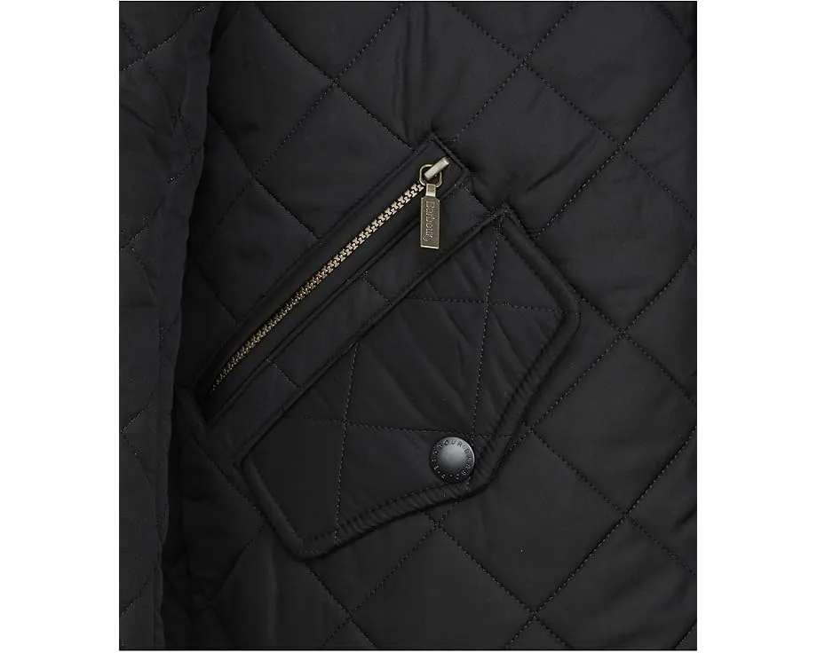 Стеганая куртка Barbour Powell Quilt с флисовой подкладкой и кордюровым воротником