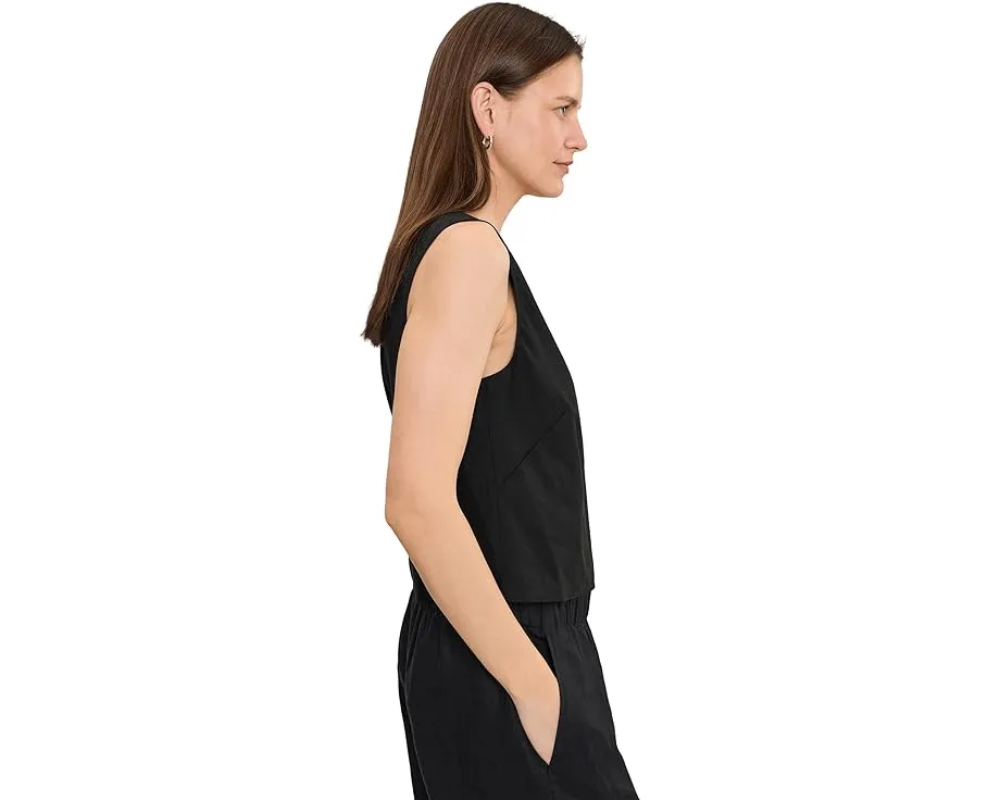 Linen Crew Neck Shell