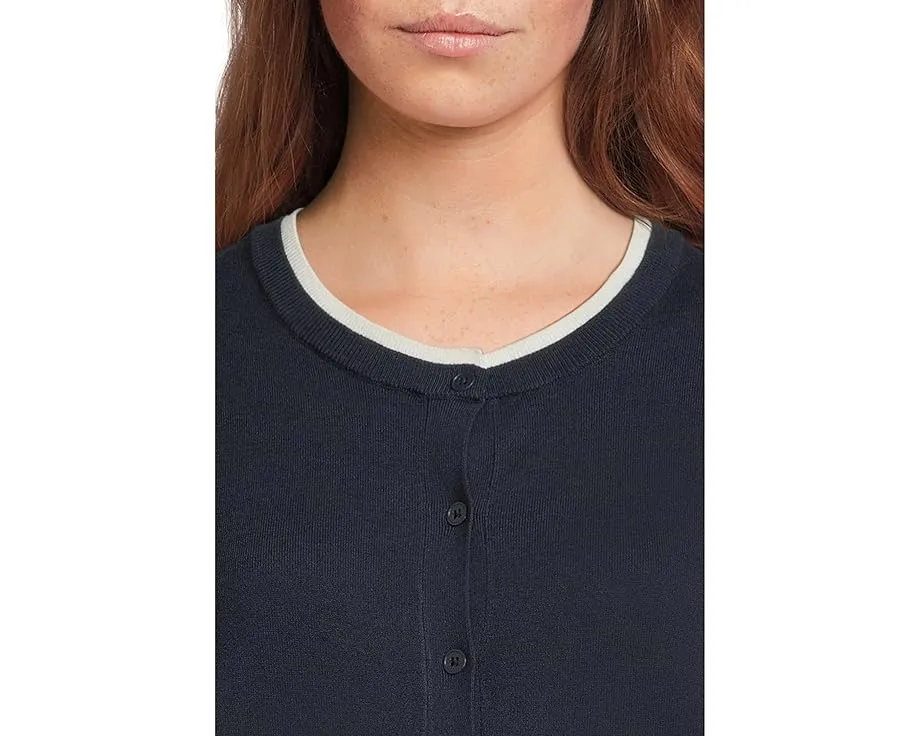 Кардиган Elliott Lauren Modal Knits на пуговицах с двойным воротником