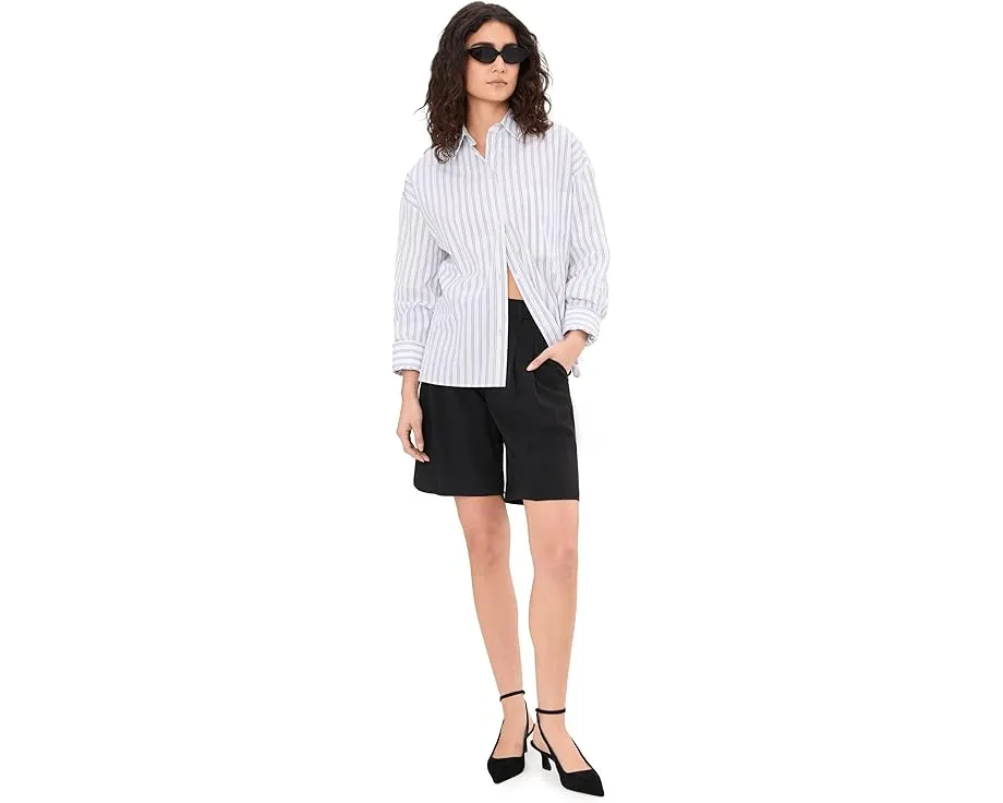 Бермуды Liverpool Los Angeles с высокой посадкой и плиссировкой