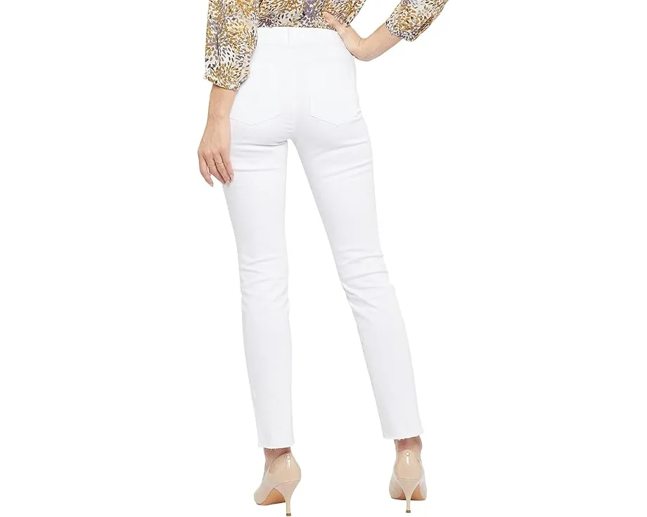 Брюки NYDJ Sheri с бахромой по низу и завышенной талией