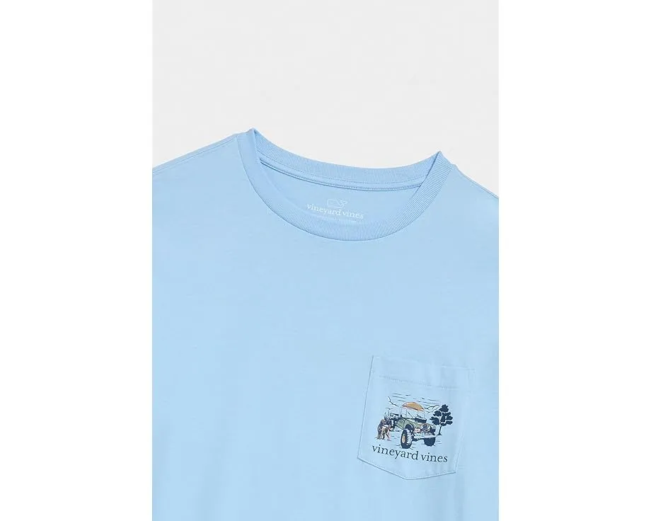 Vineyard Vines футболка с длинным рукавом Autumn Truck с принтом и карманом