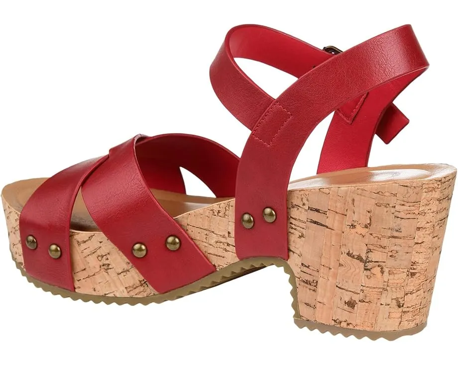 Journee Collection Сандалии Valentina на платформе с комфортной пеной Comfort Foam™