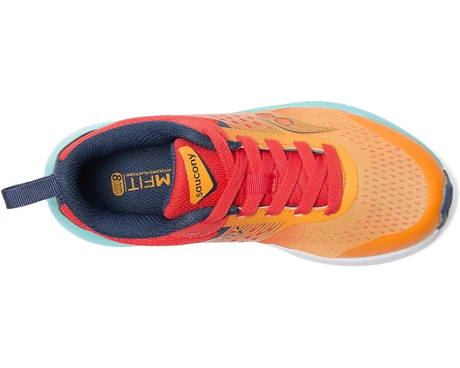 Детские кроссовки Saucony Ride KDZ с амортизацией PWRRUN и петлей на пятке