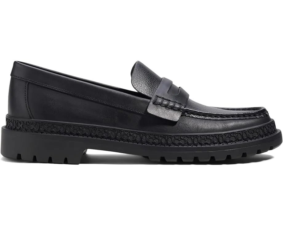 Лоферы Cooper из кожи со стопкой каблука от COACH