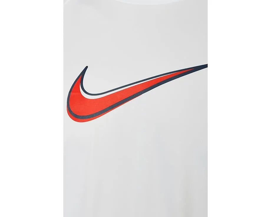 Футболка Nike Hydroguard Outline Swoosh Dri-FIT UV с защитой UPF 40+ и коротким рукавом