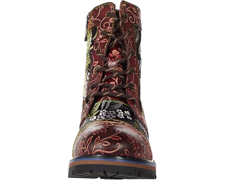 Ботильоны L'Artiste by Spring Step Fantastic с вышивкой и цветочным тиснением
