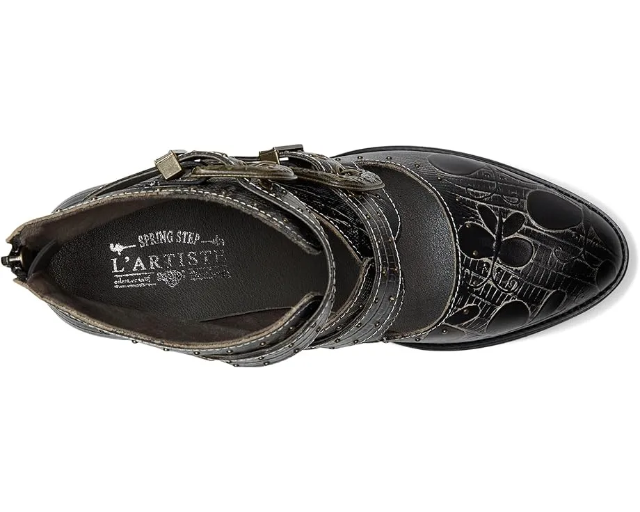 Ботильоны L'Artiste by Spring Step Notched-nature с тиснеными бабочками и пряжками