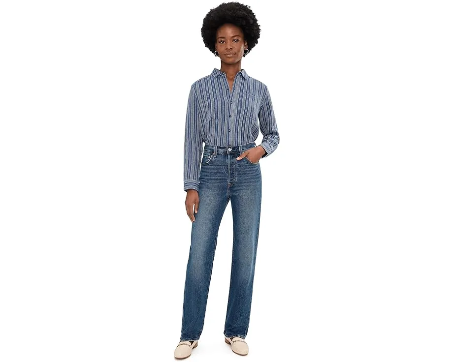 Рубашка Tate Double Weave Long Sleeve с цветочным принтом из конопли и хлопка Toad&Co