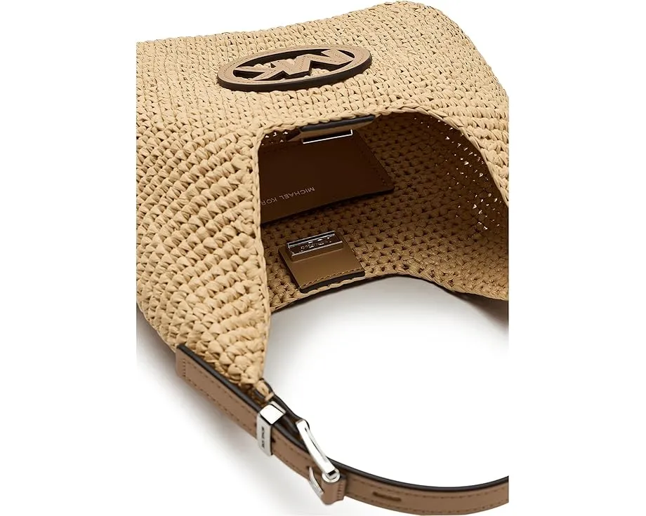 Сумка MICHAEL Michael Kors Nolita Small Hobo через плечо из соломки