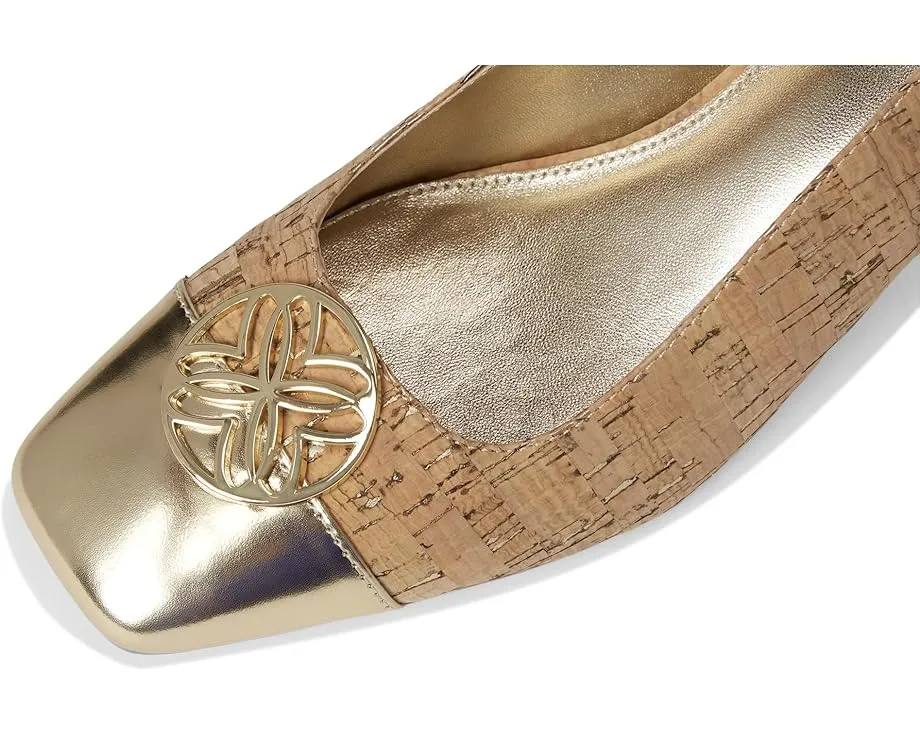 Туфли-лодочки Lilly Pulitzer Mari slingback с пробковым каблуком и зеркальной кожей