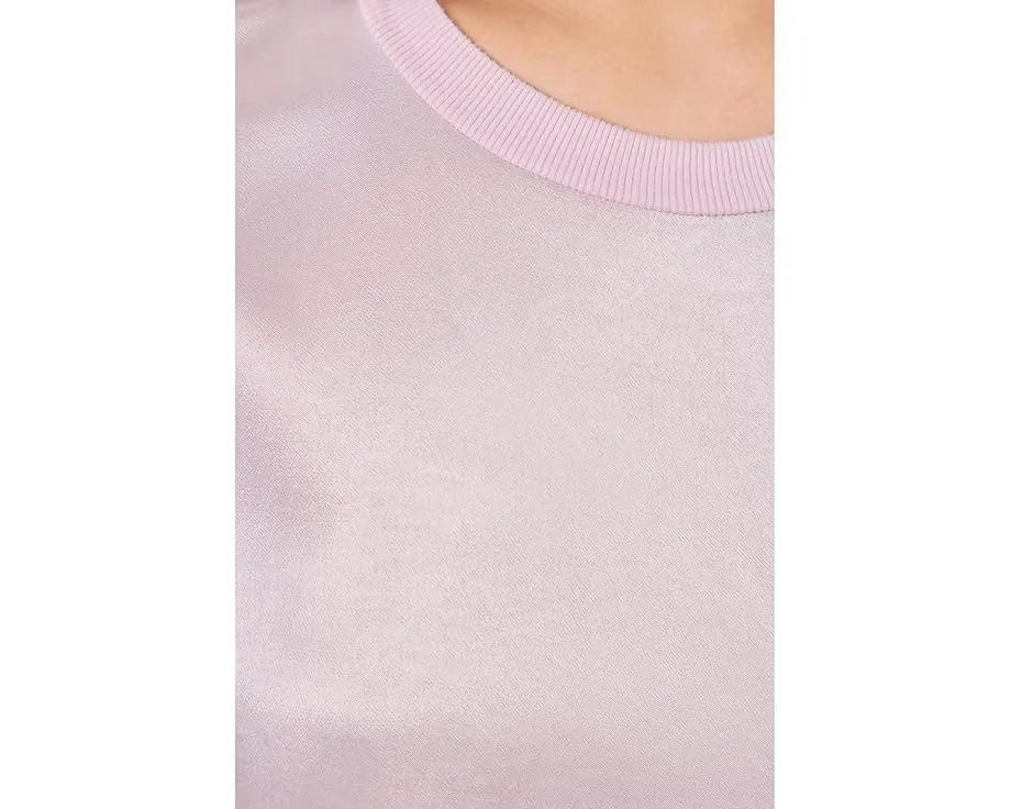 Michael Stars футболка Flow Tee с круглым вырезом из вискозы и рами