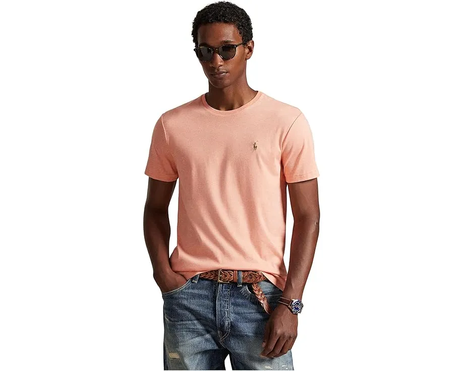 Футболка Polo Ralph Lauren Custom Slim Fit из мягкого хлопка с вышитым логотипом