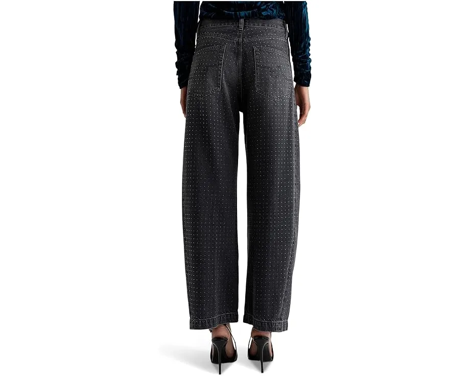 Джинсы AG Jeans Hattie с высокой посадкой и бочкообразным кроем в цвете Star Light