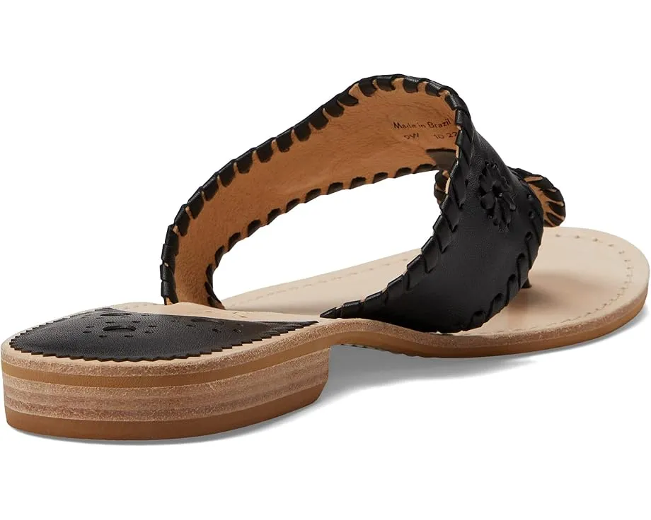 Сандалии Jack Rogers Jacks Flat Wide с кожаным верхом и низким каблуком