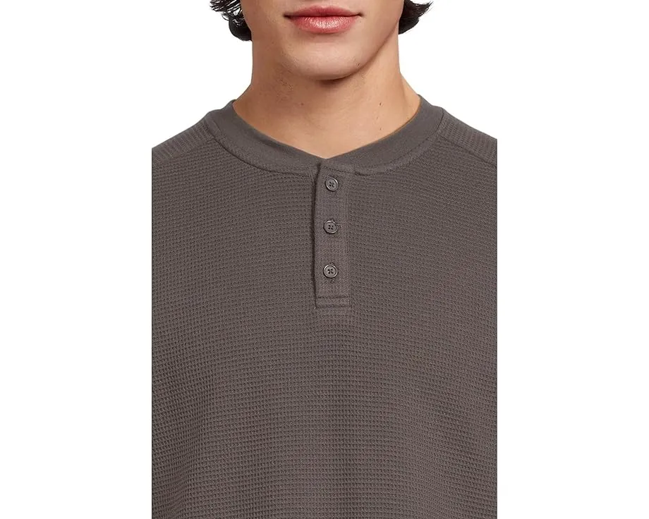 Хенли Barefoot Dreams Waffle Thermal с длинным рукавом из вафельной ткани