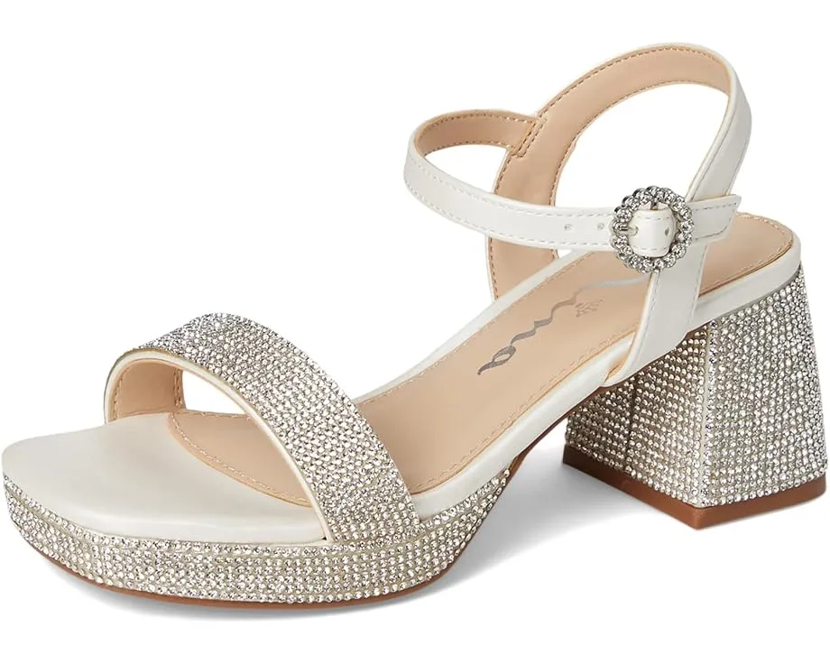 Детские босоножки Nina Kids Marysol на каблуке со стразами