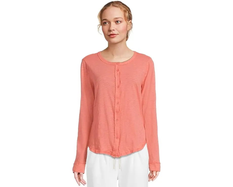 Кардиган Long Sleeve Exposed Seams Button-Up с открытыми швами от Mod-o-doc