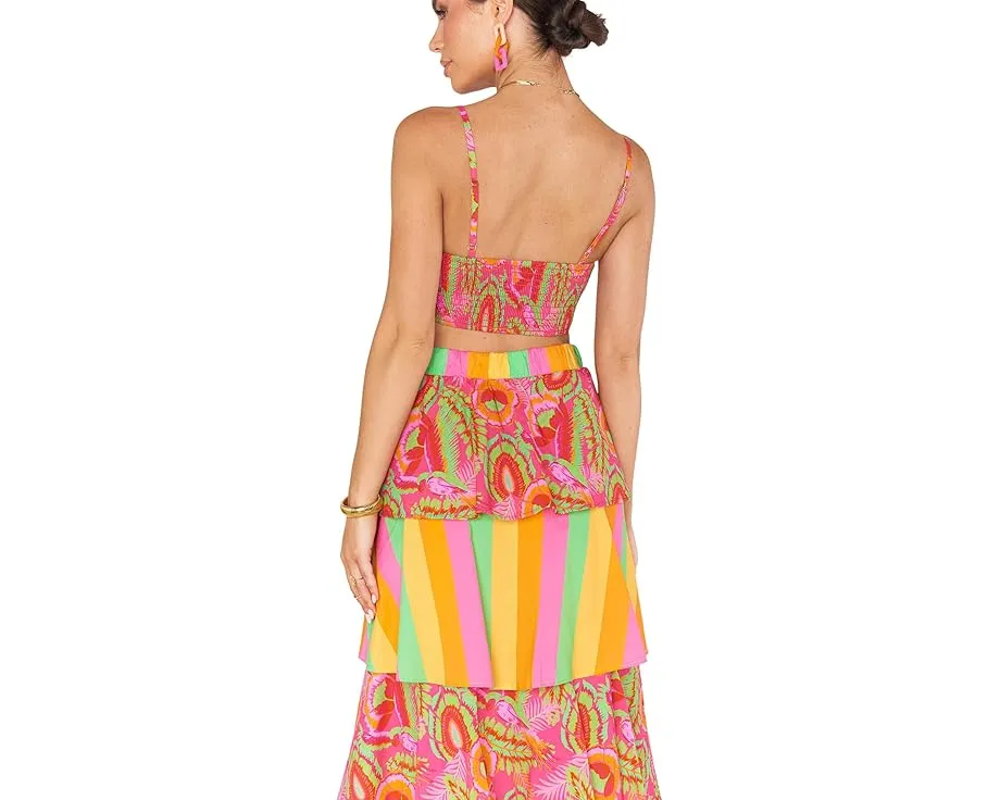 Топ Show Me Your Mumu Cartagena с квадратным вырезом и цветным принтом