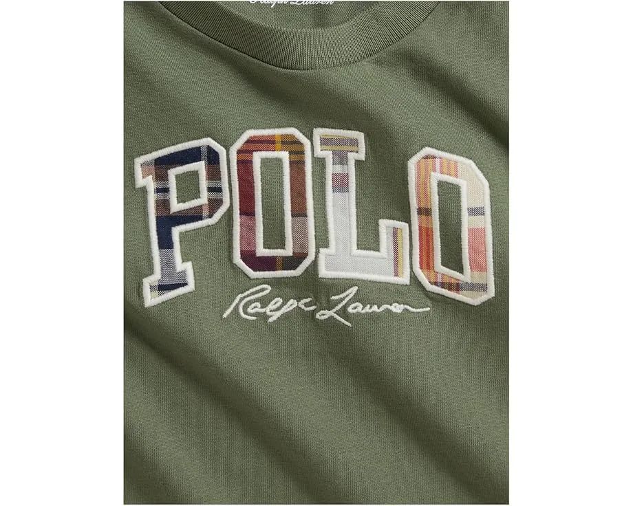 Хлопковое джерси-поло с логотипом Madras от Polo Ralph Lauren