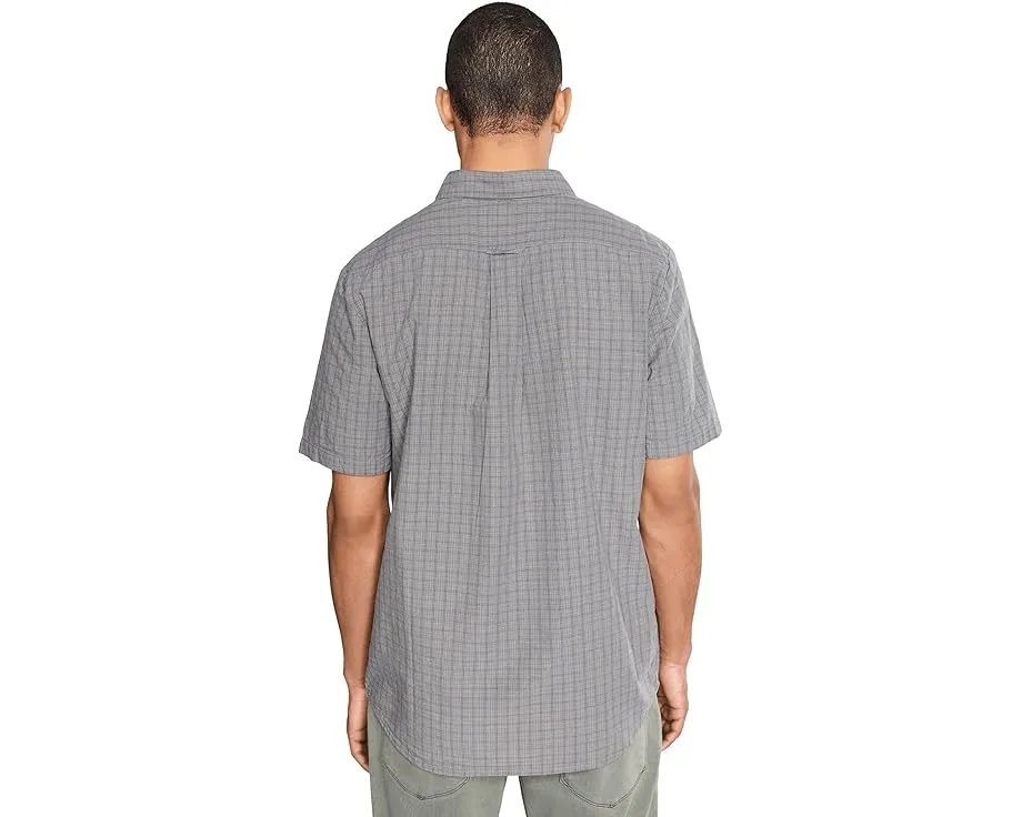Рубашка Volcom Brewster с коротким рукавом в микро-клетку