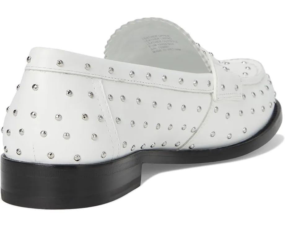 Лоферы Tory Burch Classic Stud с металлическими шипами облачно серебристые
