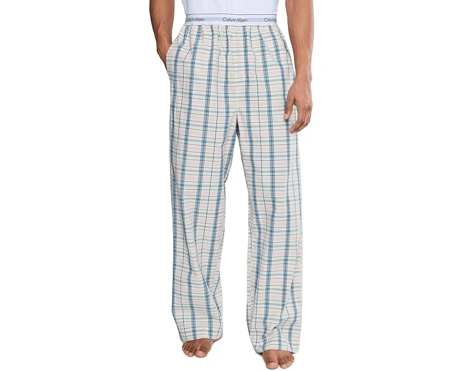 Штаны Calvin Klein Underwear Cotton Poplin для сна с клетчатым принтом