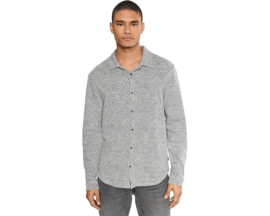 Рубашка John Varvatos Paladino с отложным воротником и длинными рукавами