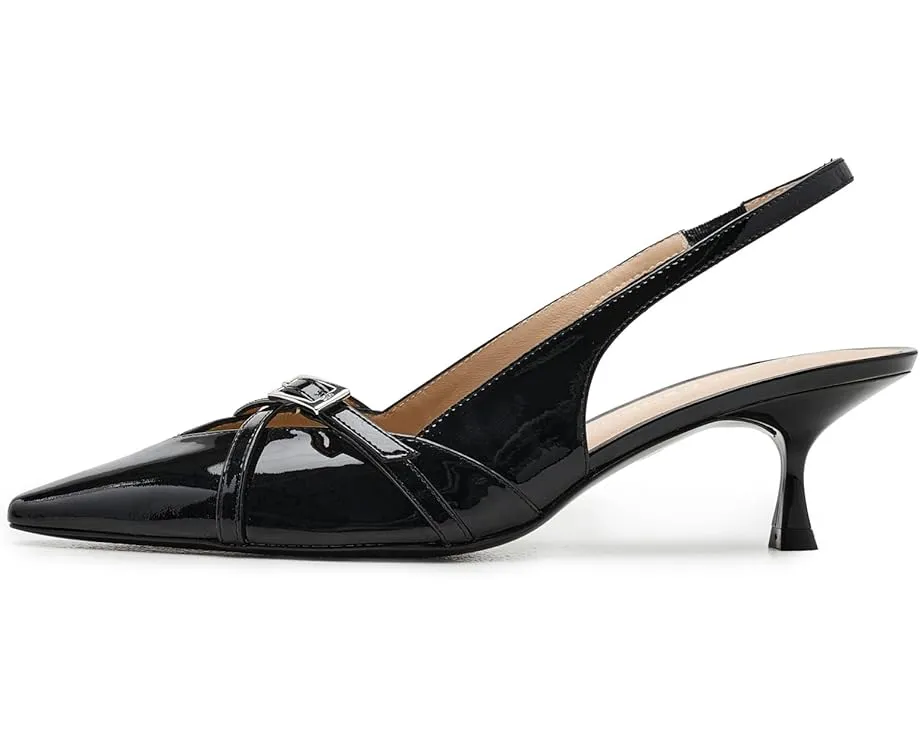 Туфли Stuart Weitzman Georgie Slingback 50 из лакированной кожи с острым носом