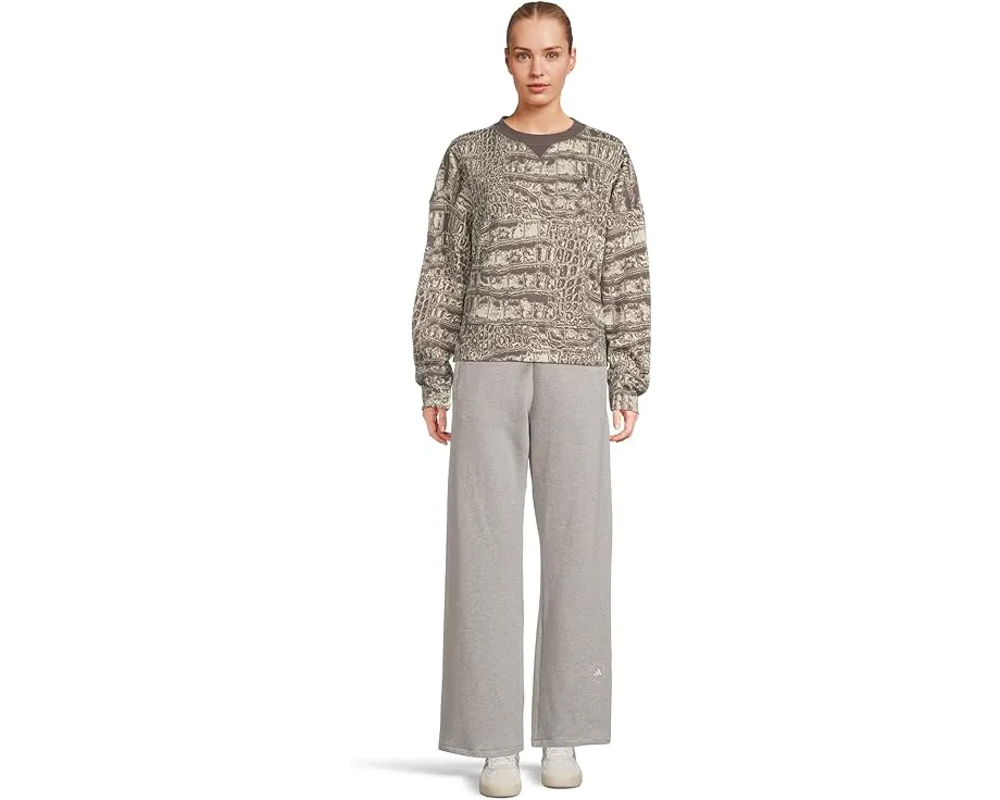 Свободный свитшот adidas by Stella McCartney с принтом крокодила