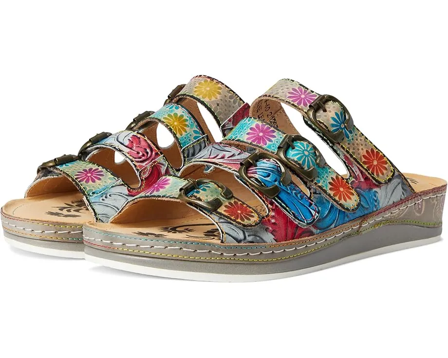 Сланцы L'Artiste by Spring Step Bellini с тисненым цветочным принтом